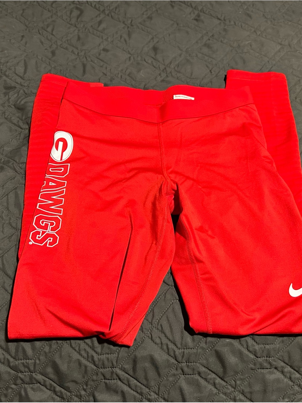 Nike Red 'Dawgs' Girls Athletic Leggings